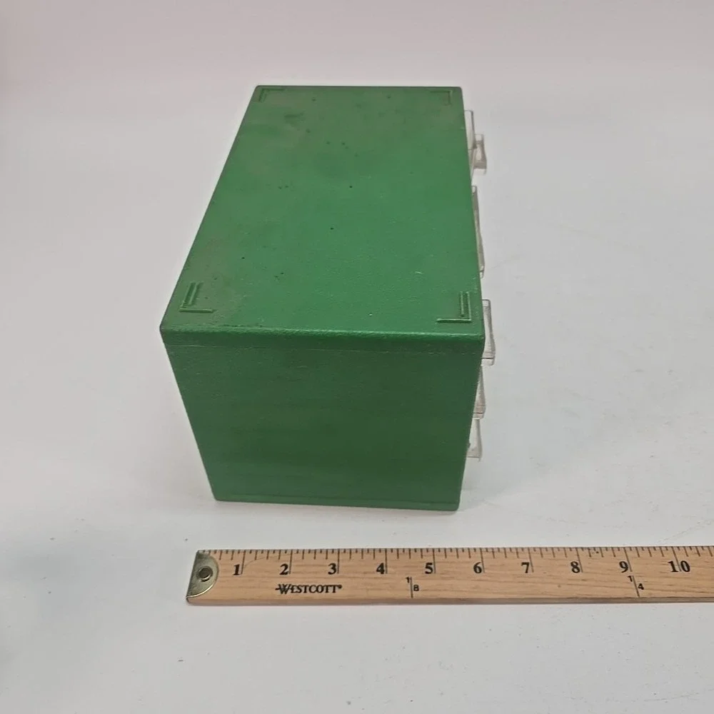 Vintage 9 Drawer Green Storage Parts‎ Bin Organizer